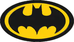 Batman logo spinning coin