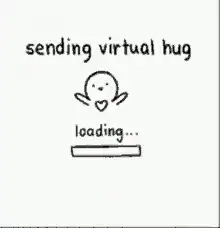 sending virtual hug loading bar