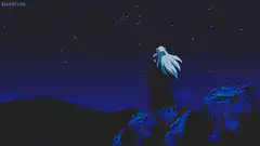 Inuyasha watching a shooting star