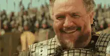 Maximus Smiling and Pointing