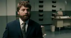 Zack Galifianakis flips the bird