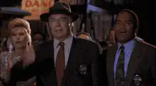 Detectives in a crowd