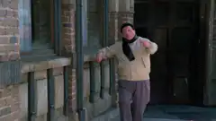 John Krasinski dancing outside