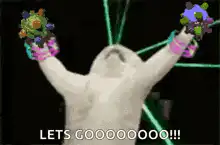 Seal with Pokemon arms cheering