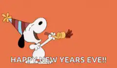 Snoopy Happy New Year's Eve
