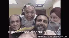 I give u curry u give me social security number