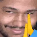 Man with praying hands emoji