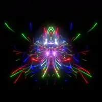 Colorful light trails animation
