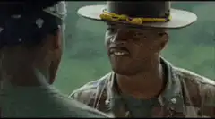 Sergeant Hartman yelling at Private Pyle