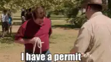 Ron Swanson I have a permit