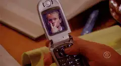 Barney Stinson flipping off on phone