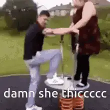 Woman falls off spring rider