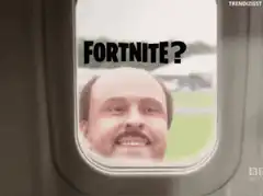 Fortnite? Confused Man Outside Window