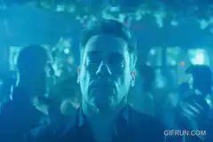 Jon Hamm dancing with eyes closed