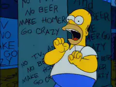 Homer Simpson going crazy