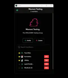 Marmot Testing Group Icon Glitch