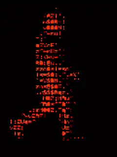 Red Matrix Code Rain
