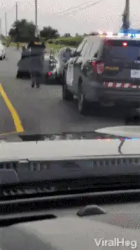 Batman getting a speeding ticket