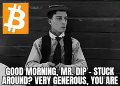 Buster Keaton Bitcoin Mr Dip