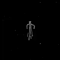 stick figure dancing in space
