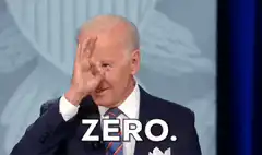 Joe Biden zero gesture