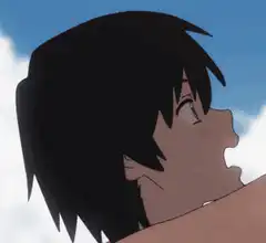 Zero Two and Hiro kiss