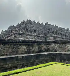Borobudur Temple stone terraces