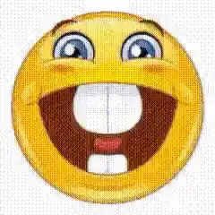 Happy emoji turns into awkward emoji