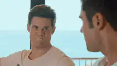 Zac Efron making a face in the mirror