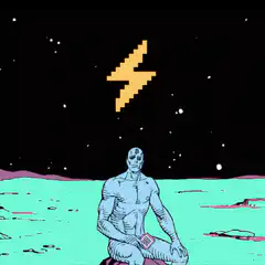 Dr. Manhattan lightning bolt