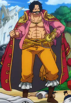 Monkey D. Garp standing proudly