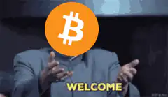 Bitcoin head welcome