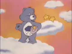 Care Bear holding stars