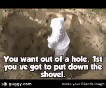 man digging hole with shovel