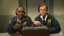 FBI Agents Listening to Tape