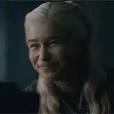 Daenerys Targaryen smirking