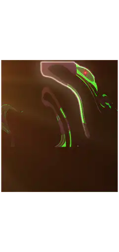 Neon snake animation