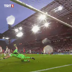 Soccer goal slow motion