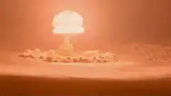 Nuclear explosion mushroom cloud