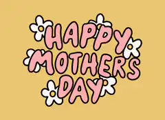 Happy Mothers Day with flowers