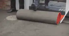 Red carpet unrolling