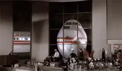 Airplane crashes into airport terminal