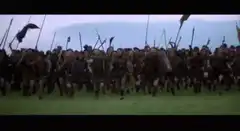 Picts running forward in Braveheart