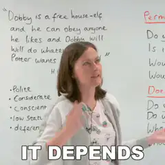 It Depends Dobby Whiteboard