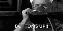 Old man bottoms up