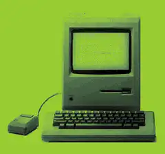 Retro computer screen glitching