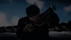 Jujutsu Kaisen character draws sword