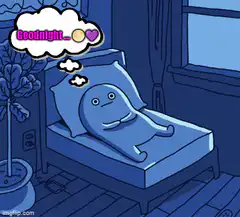 blue blob goodnight