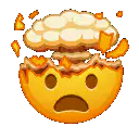 Exploding head emoji