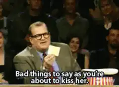 Oprah Bad Things to Say Before a Kiss